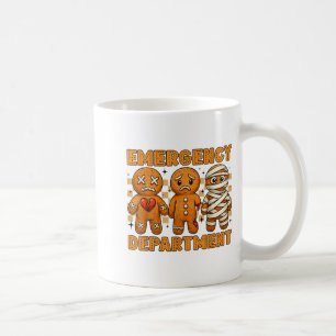 Gingerbread-Notaufnahme-Weihnachtskrankenschwester Kaffeetasse