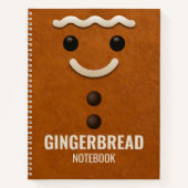 Gingerbread Notebook – College Ruled Paper Notizblock (Vorderseite)
