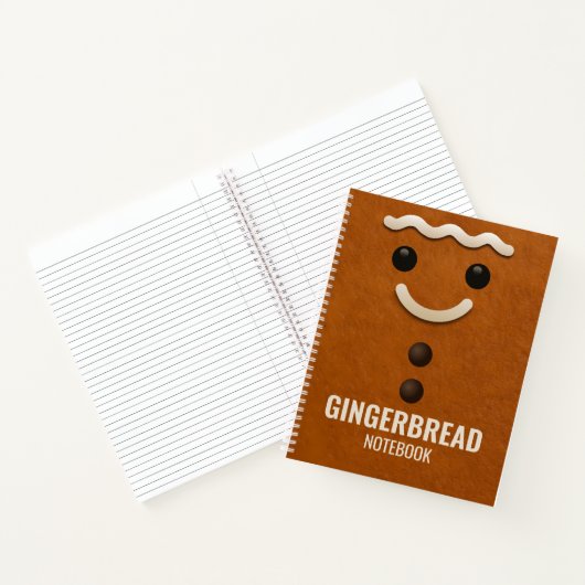 Gingerbread Notebook – College Ruled Paper Notizblock (Innenseite)