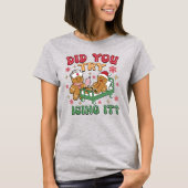 Gingerbread Nurse Christmas Funny T-Shirt (Vorderseite)