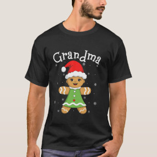 Gingerbread-Oma Frauen passende Familie Weihnachte T-Shirt