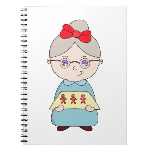 Gingerbread Oma Notizblock (Vorderseite)