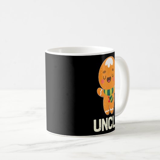 Gingerbread Oncle Funny Niedlich Cookie Weihnachts Kaffeetasse (VorderseiteRechts)