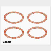 GINGERBREAD Oval Matte Stickers (Blatt)