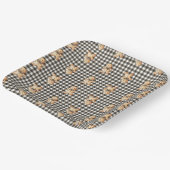 Gingerbread Parade On Gingham! Pappteller (Gewinkelt)