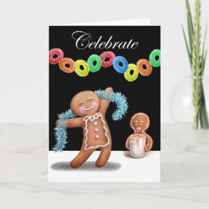 Gingerbread Party Feiertagskarte