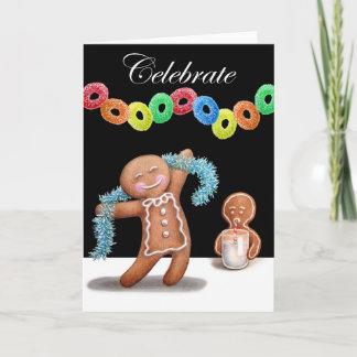 Gingerbread Party Feiertagskarte