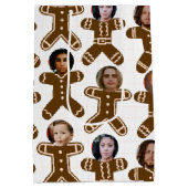 Gingerbread People Friends and Family Holiday Mittlere Geschenktüte (Rückseite)