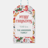 Gingerbread Personalisiert Frohe Weihnachten Geschenkanhänger (Vorderseite)