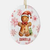 Gingerbread Personalisiertes Baum Ornament (Rechts)