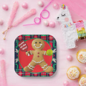 Gingerbread Pickleball Party Pappteller (Party)