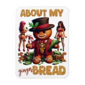 Gingerbread Pimp Funny Urban Weihnachten Magnet (Vertikal)