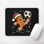 Gingerbread Plays Soccer Bicycle Kick, Cookie Chri Mousepad (Mit Mouse)