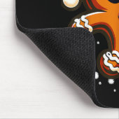 Gingerbread Plays Soccer Bicycle Kick, Cookie Chri Mousepad (Ecke)