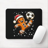 Gingerbread Plays Soccer Bicycle Kick, Cookie Chri Mousepad (Mit Mouse)