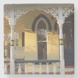 Gingerbread Porch Glow - Martha's Vineyard Steinuntersetzer