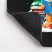 Gingerbread Reading Books Librarians Merry Christm Mousepad (Ecke)