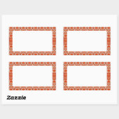 GINGERBREAD Rechteck Matte Stickers (Blatt)