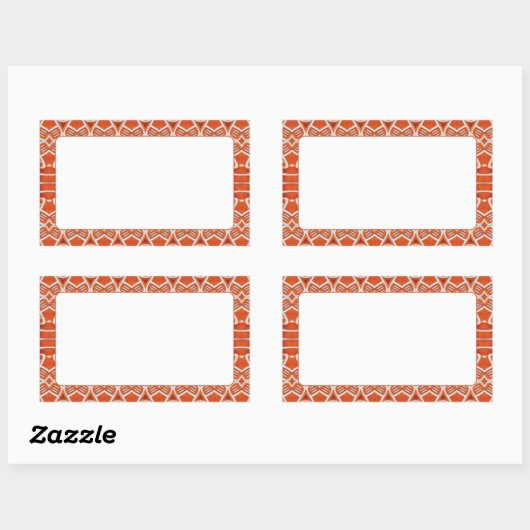 GINGERBREAD Rechteck Matte Stickers (Blatt)