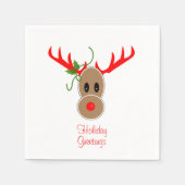Gingerbread Reindeer Napkins Serviette (Vorderseite)