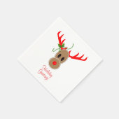 Gingerbread Reindeer Napkins Serviette (Ecke)