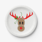 Gingerbread Reindeer Teller (Vorderseite)