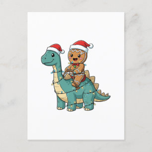 Gingerbread Riad A Dinosaurier Weihnachten Einladungspostkarte