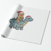Gingerbread Riad A Dinosaurier Weihnachten Geschenkpapier (Ungerollt)