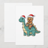 Gingerbread Riad A Dinosaurier Weihnachten Save The Date (Vorne/Hinten)