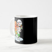 Gingerbread Ridding Dalmatian Reindeer Christmas B Kaffeetasse (Vorderseite Links)