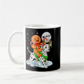 Gingerbread Ridding Dalmatian Reindeer Christmas B Kaffeetasse (Links)