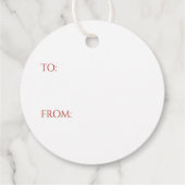 GINGERBREAD Round-Gift-Tags Geschenkanhänger (Rückseite)
