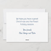 Gingerbread Row Houses Weihnachtskarte Feiertagskarte (Rückseite)