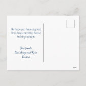 Gingerbread Row Houses Weihnachtskarte Feiertagspostkarte (Rückseite)