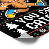 Gingerbread Running Team Christmas Run Runner Funn Poster (Ecke)