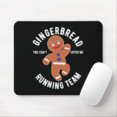 Gingerbread Running Team Fun Gingerbrot Weihnachte Mousepad (Mit Mouse)