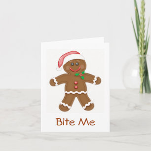 Gingerbread Santa Card Feiertagskarte