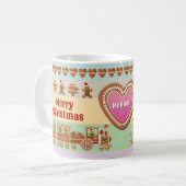 Gingerbread Santa Express Zug Kaffeetasse (Vorderseite Links)