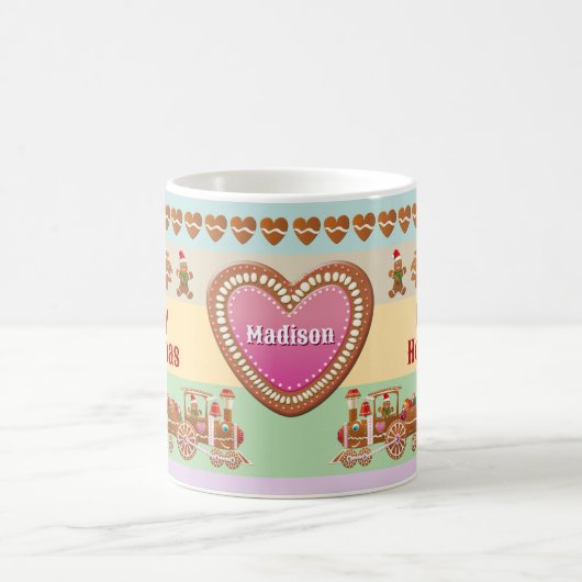 Gingerbread Santa Express Zug Kaffeetasse (Mittel)