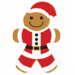 Gingerbread Santa Fotoskulptur Ornament<br><div class="desc">Ein Lebkuchen Santa in verschiedenen Formen erhältlich. Sie können es als Ornament,  Magnet oder mehr wählen.</div>