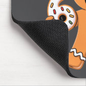 Gingerbread Santa With Sungles Holding 67 Cookies  Mousepad (Ecke)