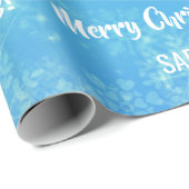 Gingerbread Santa Xmas Tree Snowman Personalize Geschenkpapier (Rolleneckpunkt)