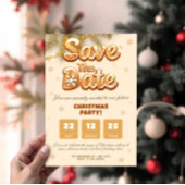 Gingerbread Save the Date Christmas Winter Party Einladung