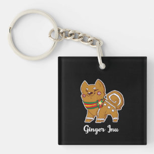 Gingerbread shiba inu   Hundeschenk für Weihnachte Schlüsselanhänger