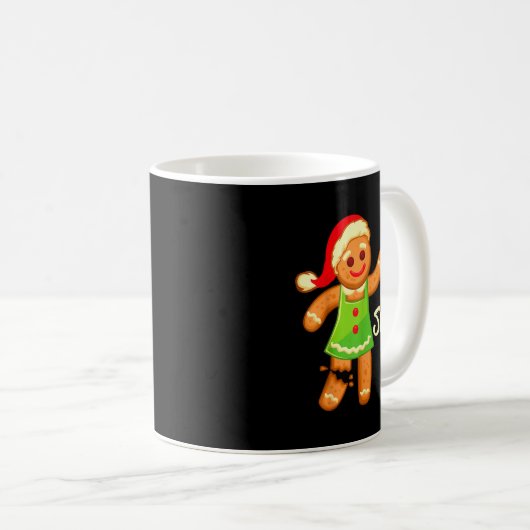 Gingerbread Shirt Oh Snap _ Christmas Ginger Cooki Kaffeetasse (VorderseiteRechts)