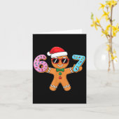 Gingerbread Six Seven 67 Ice Cream Drip Christmas  Karte (Gelbe Blume)