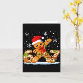 Gingerbread Six Seven 67 Meme 6 7 Funny Christmas  Karte (Gelbe Blume)