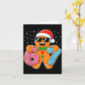 Gingerbread Six Seven 67 Meme 6 7 Funny Christmas  Karte (Gelbe Blume)