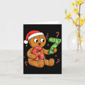 Gingerbread Six Seven 67 Meme 6 7 Funny Christmas  Karte (Gelbe Blume)