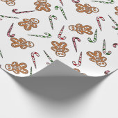 Gingerbread Skeleton Man Geschenkpapier (Ecke)